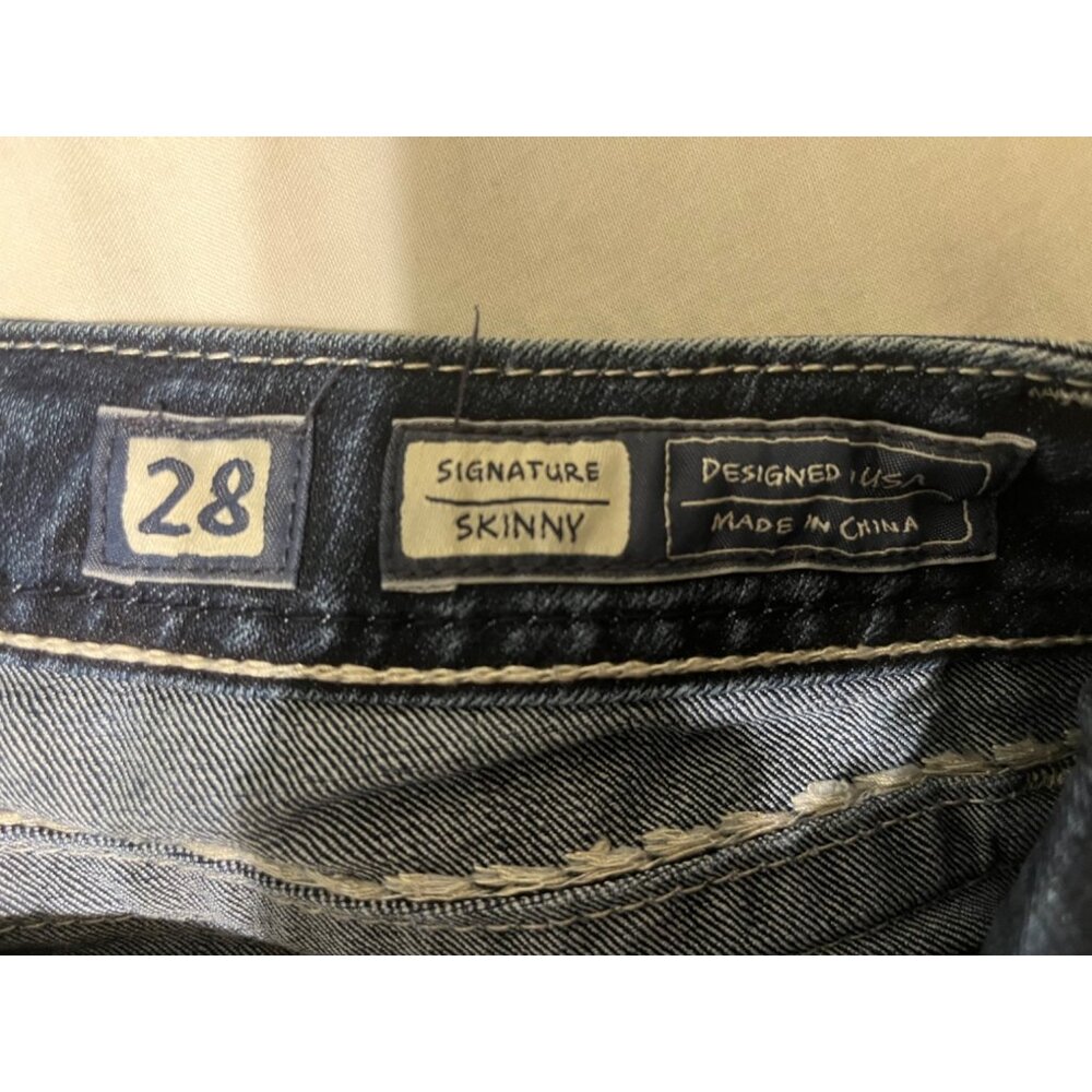 Miss Me Womens Signature Skinny Jeans Size 28 Inseam 31 Dark Wash Cotton Blend D - Picture 4 of 7